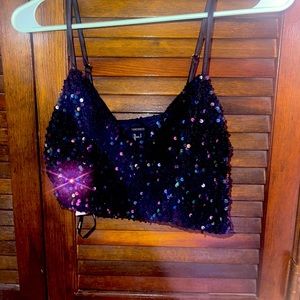 Forever 21 Sequin crop top